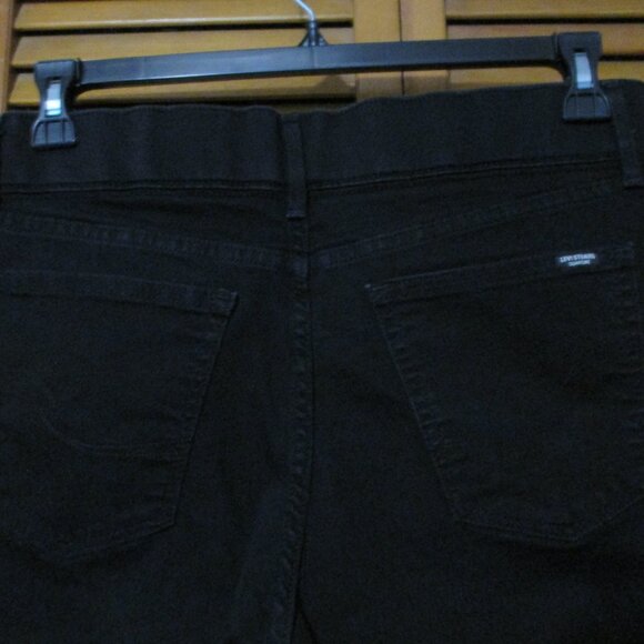 Levi Strauss Signature black jeans pull on straight leg with stretch size 12 - Picture 4 of 10
